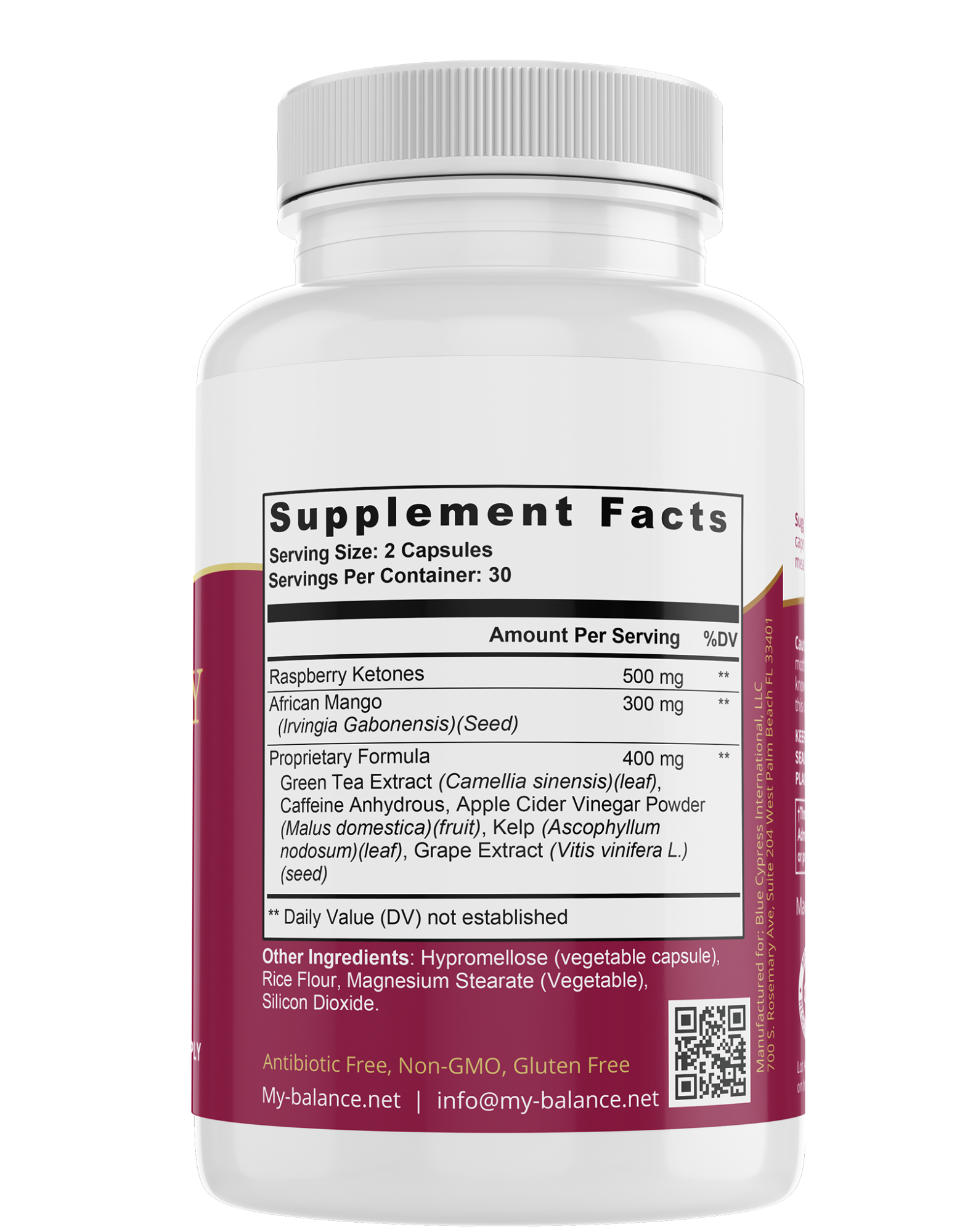 Ketone Capsules by My balance.