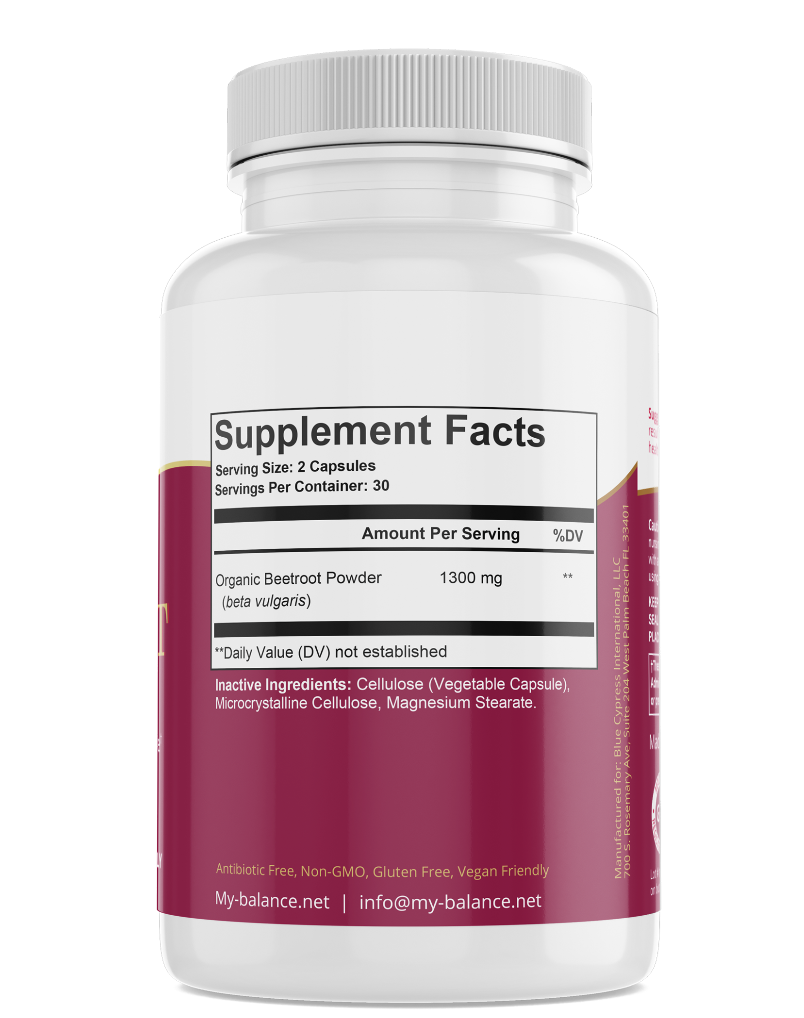 Beetroot Capsules by My Balance.
