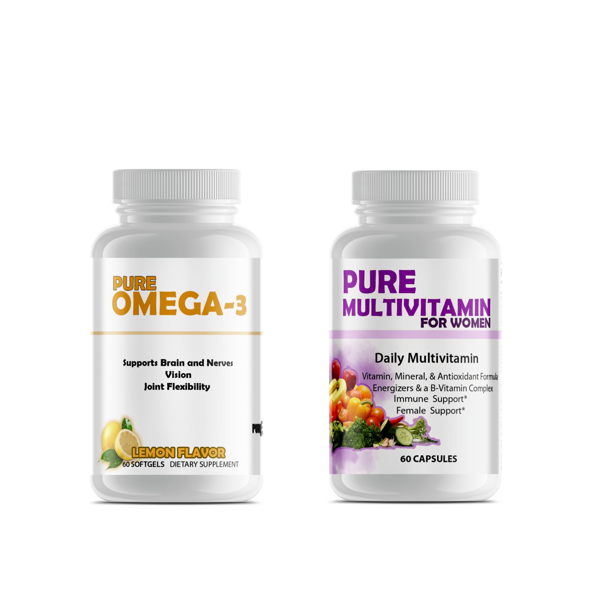 Multivitamins + Omega 3 bundle by PureEx