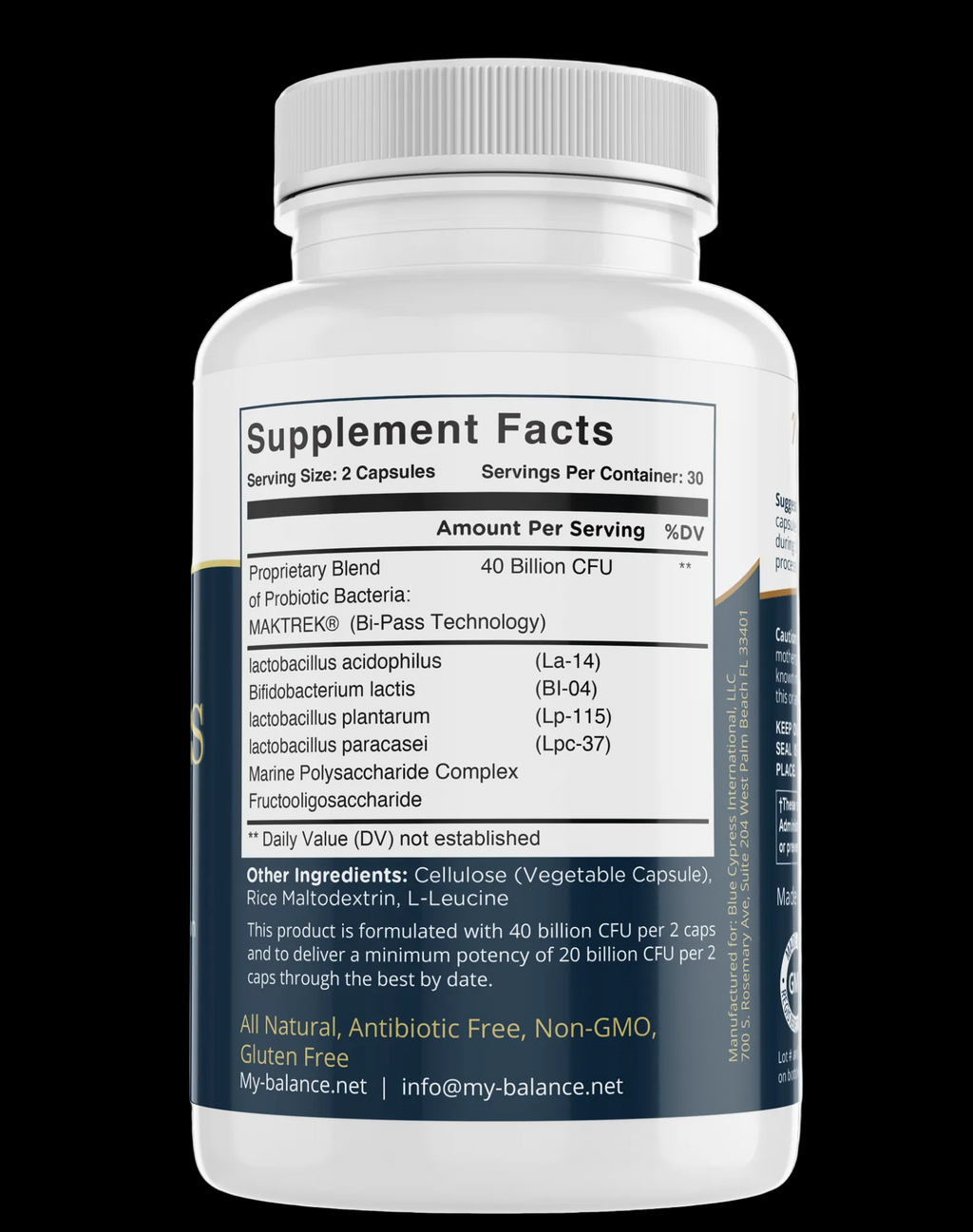 Probiotics 40 Billion by My Balance.