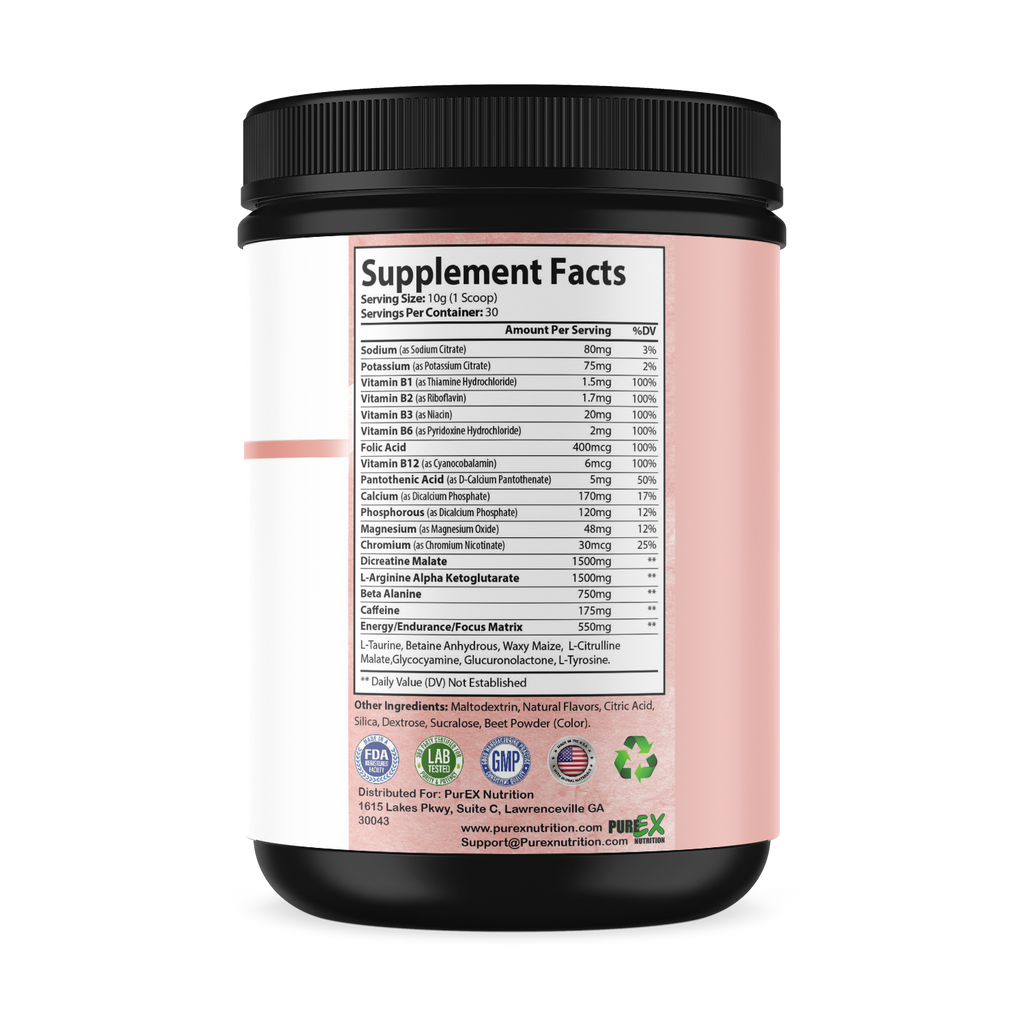 High performance Pure Energy pre-workout. By PureEx (honeydew watermelon)