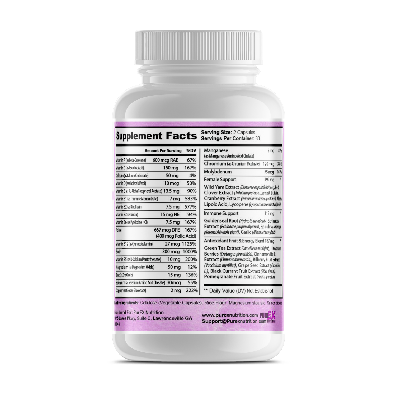 Multi-Vitamins Womens by PureEx.