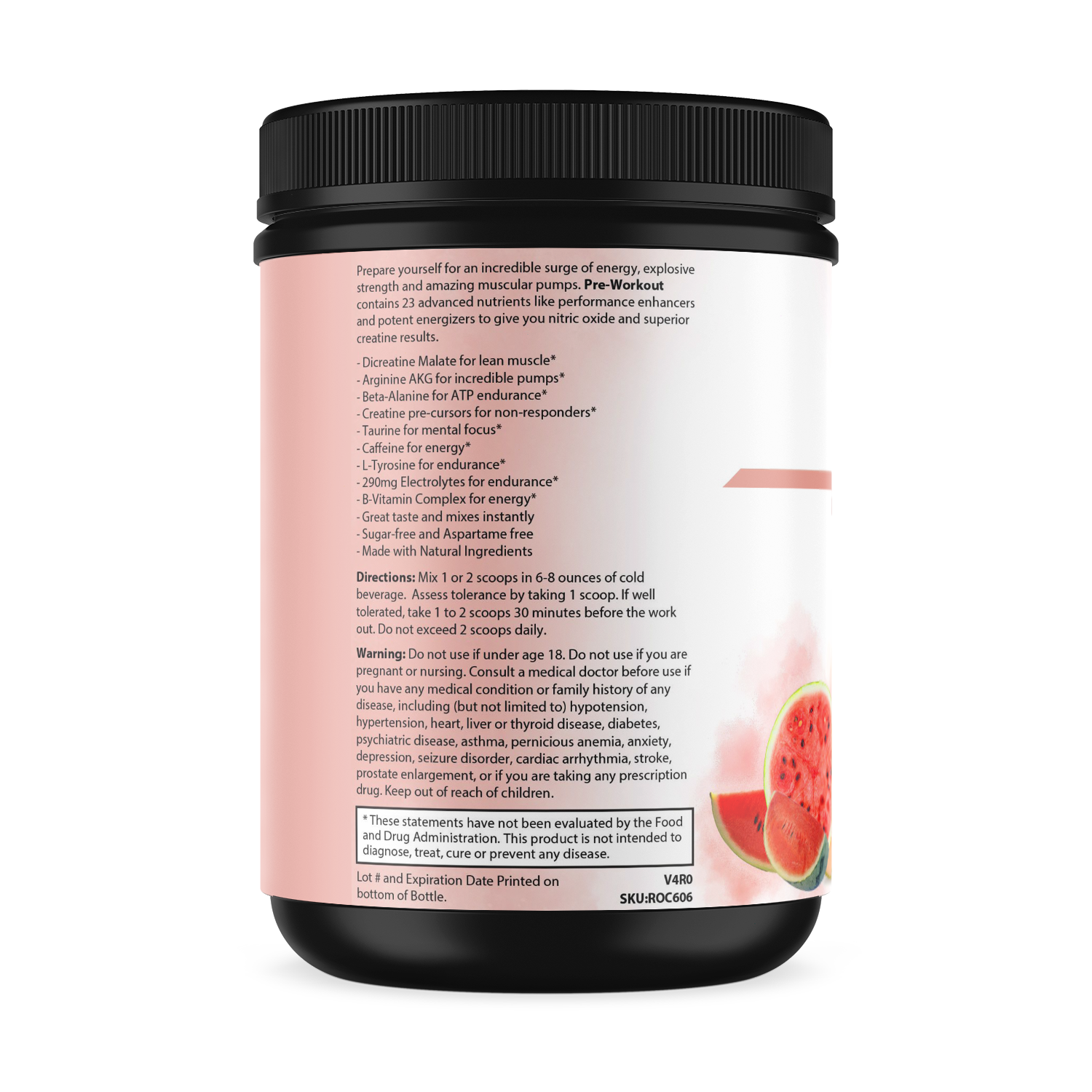 High performance Pure Energy pre-workout. By PureEx (honeydew watermelon)